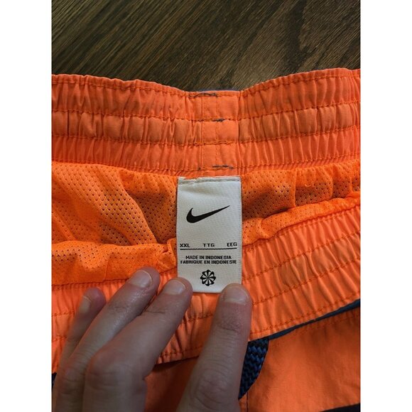 NWT Nike Men's Converge Icon 5" Volley Swim Short Size XXL Blue Orange $64 - Picture 5 of 10